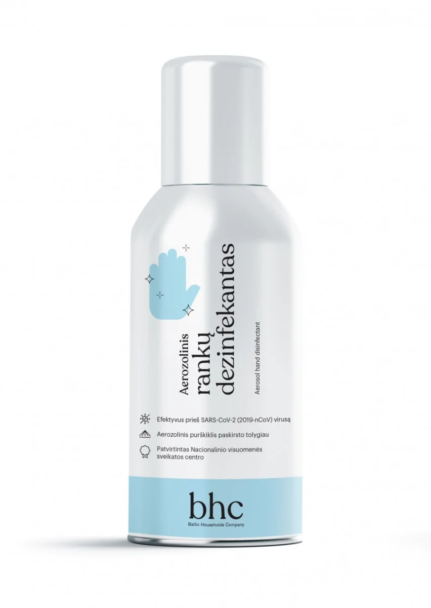 Aerosool pakendis käte desinfitseerimiseks 100 ml