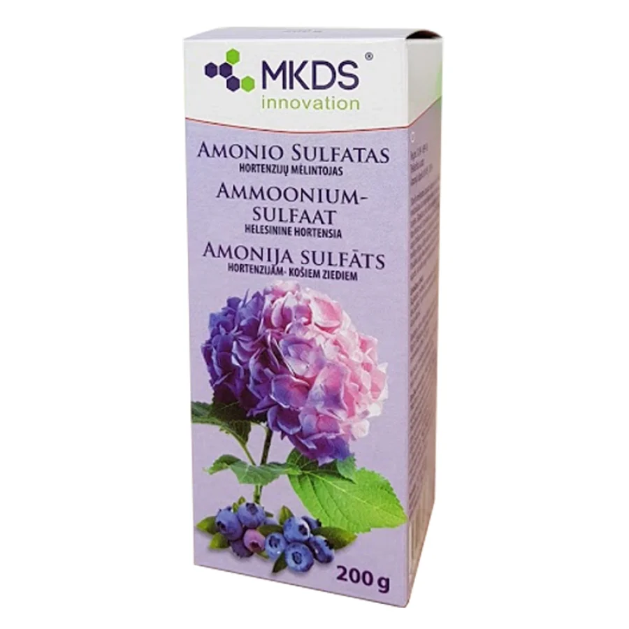Ammooniumsulfaat 200g, Helesinine hortensia