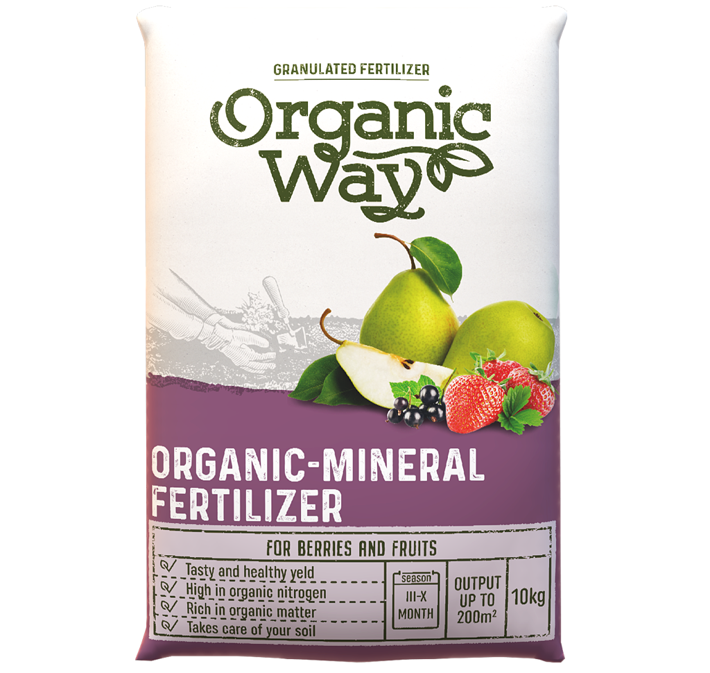 Granuleeritud orgaaniline mineraalväetis- Marjadele ja Viljapõõsastele 10 kg