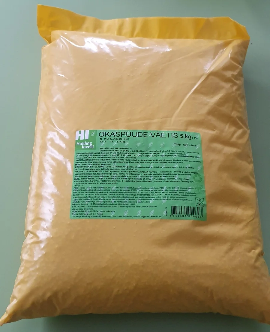 Okaspuude väetis 5 kg