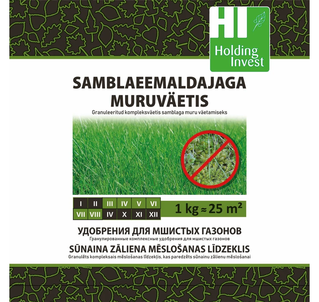 Samblaeemaldajaga muruväetis 1 kg