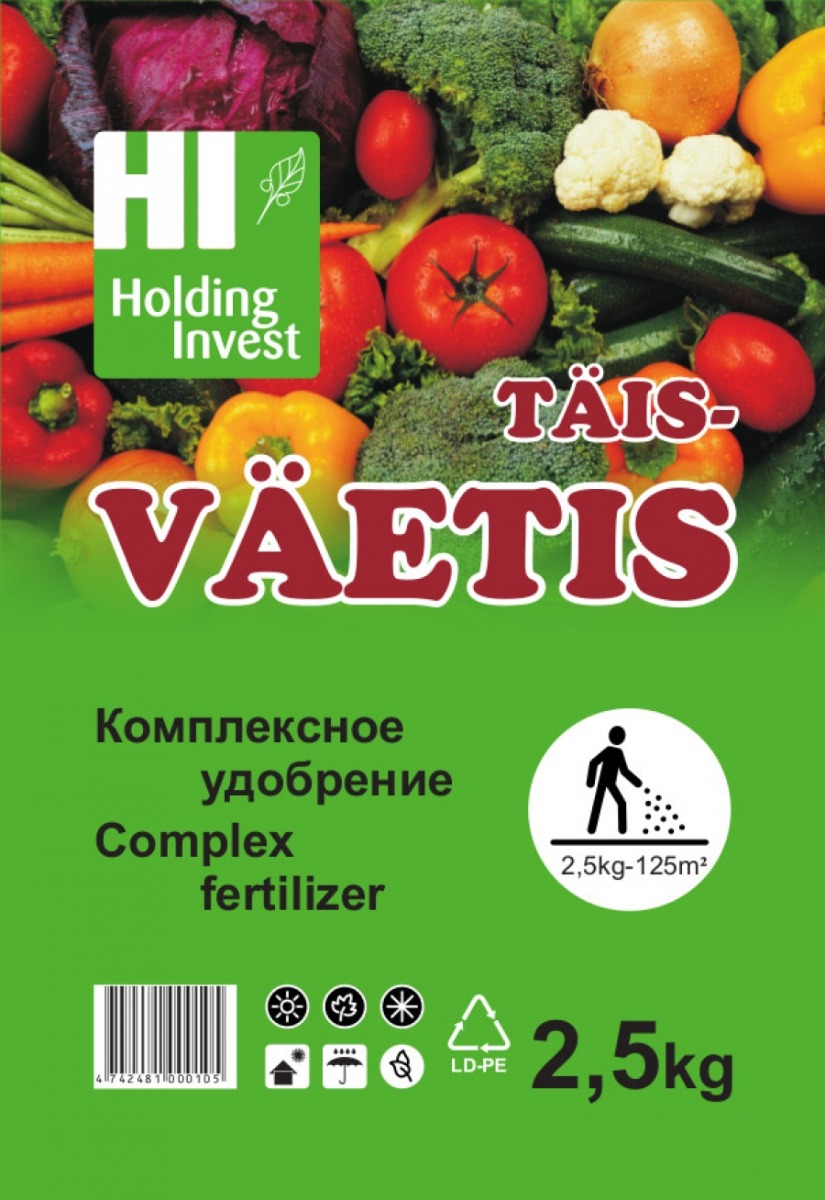 Avamaa aedviljade täisväetis 2,5 kg