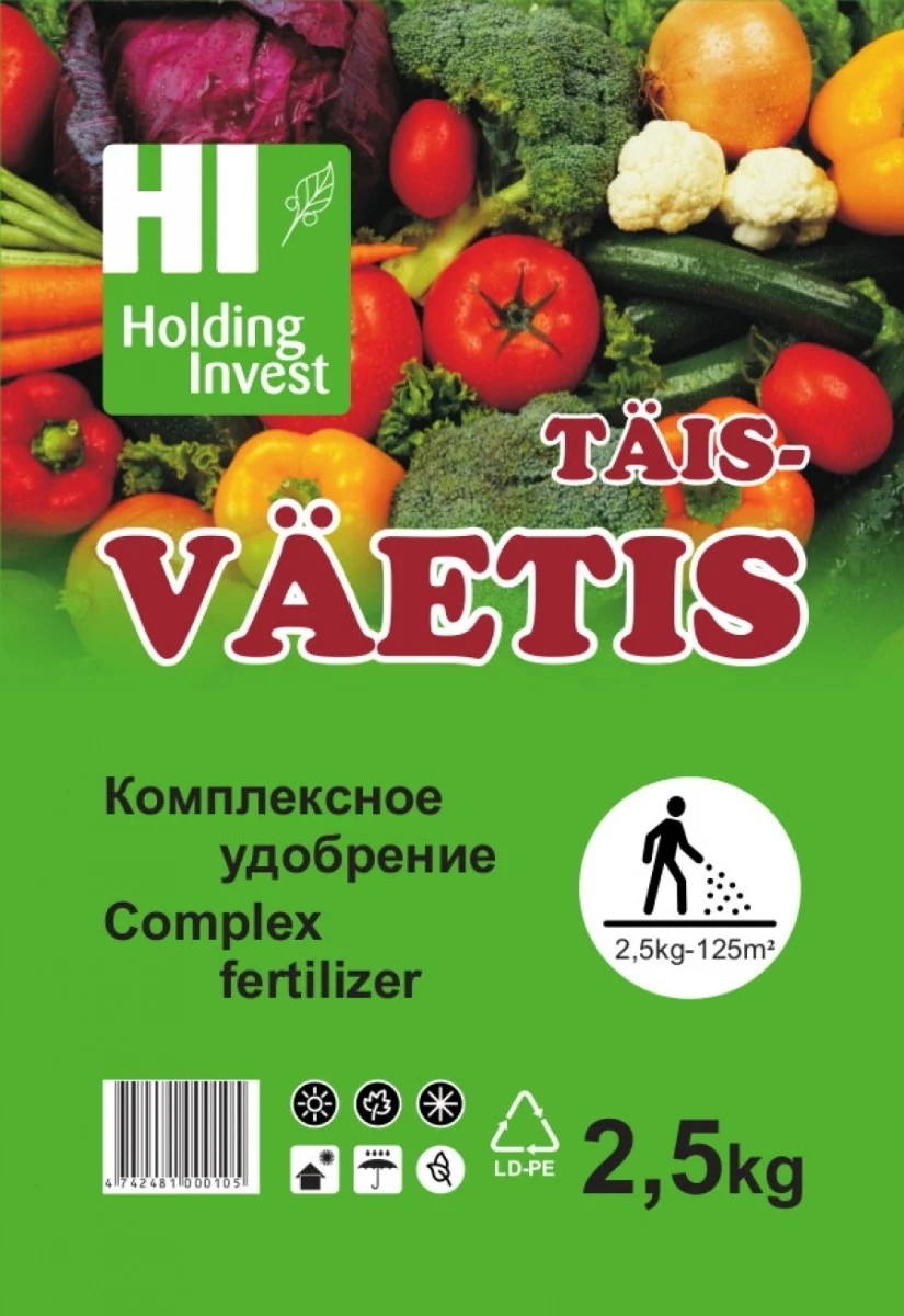 Avamaa aedviljade täisväetis 2,5 kg