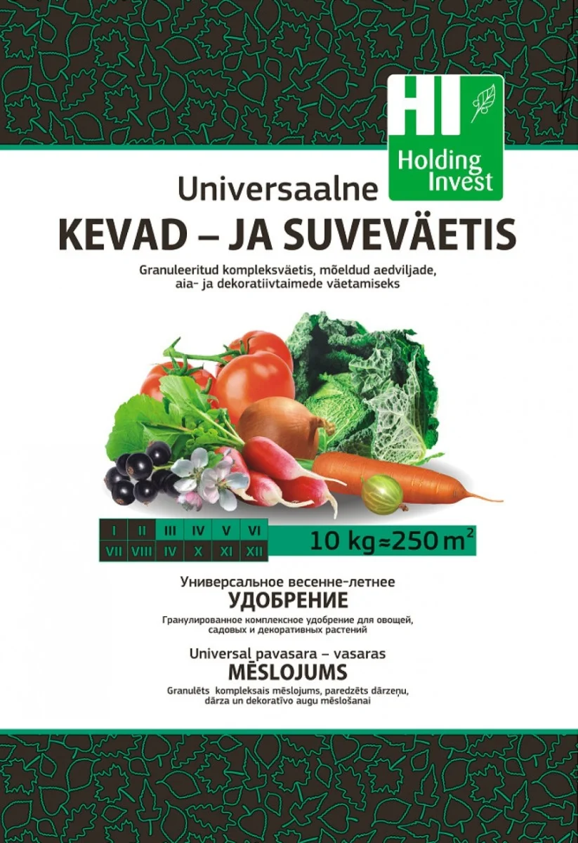 Universaalne kevad - ja suveväetis 10 kg