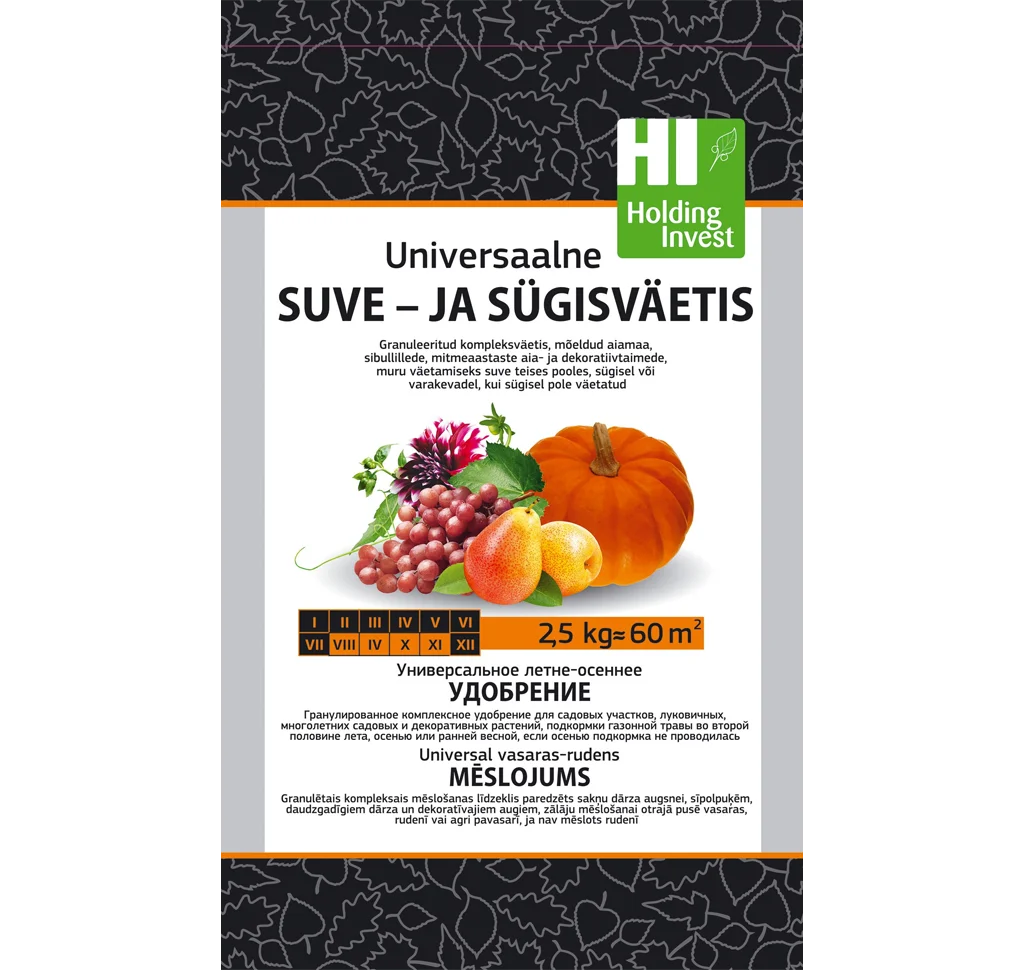 Universaalne suve-ja sügisväetis 2,5 kg